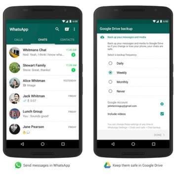 WhatsApp Memiliki Fitur Backup Data yang Bisa Disimpan di Google Drive