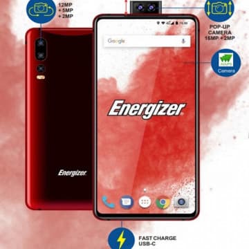 Penampakan 4 Hp Android Energizer Terbaru, Pake Kamera Slider