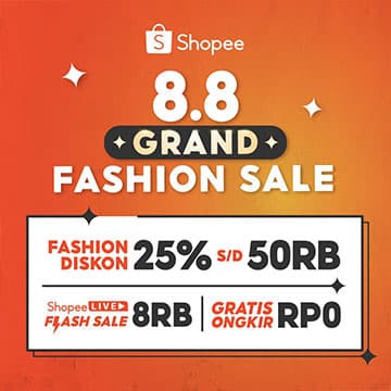Shopee 8.8 Grand Fashion Sale, Siap Borong, Siap Untung!