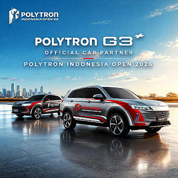 Polytron G3+ Jadi Official Car Partner Indonesia Open 2026
