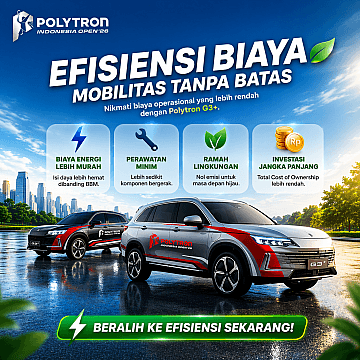 Polytron G3+ Tawarkan Efisiensi Biaya, Hemat Sampe 4 Jutaan!