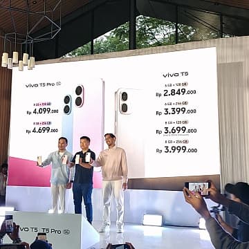 Targetkan Remaja dan Profesional Muda, vivo Resmi Luncurkan T5 Series