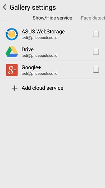 galeri pada asus zenfone