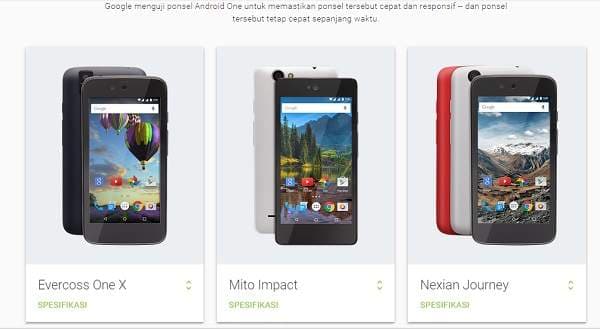Ini Daftar Harga dan Tempat Pemesanan Smartphone Android One