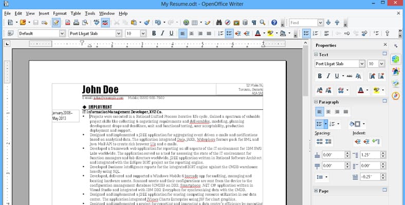 OpenOffice Writer