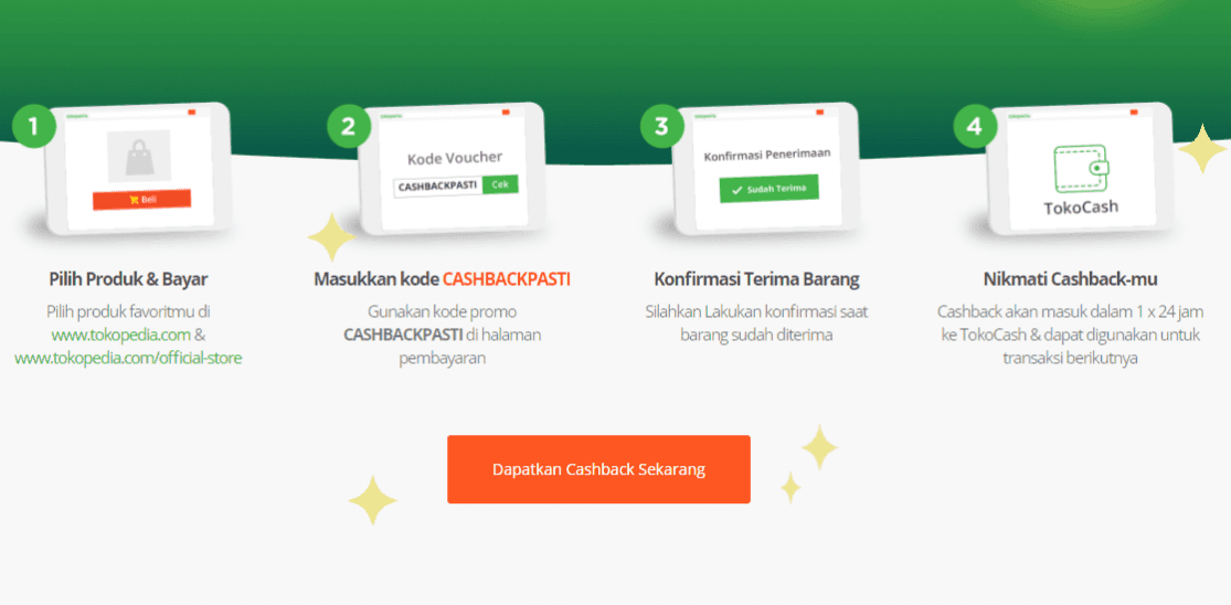 Tokopedia cashback