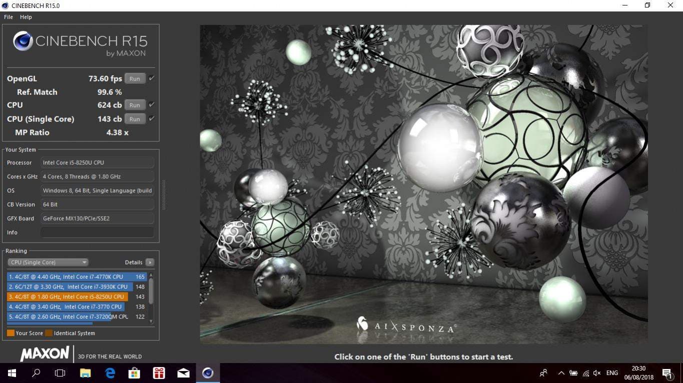 cinebench ASUS Vivobook 14 A411UF
