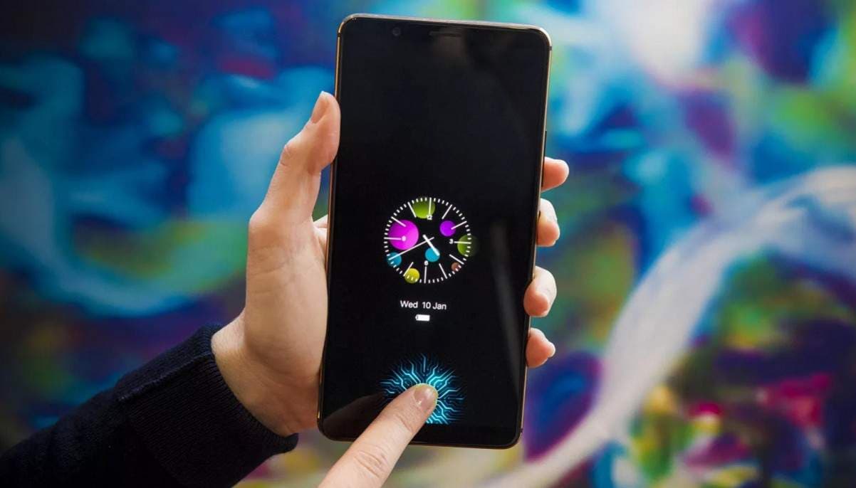 sensor sidik jari di layar