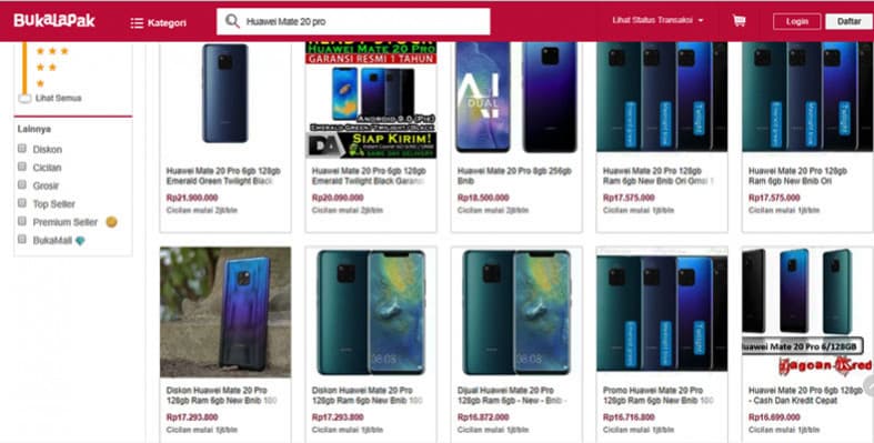 harga huawei mate 20 pro