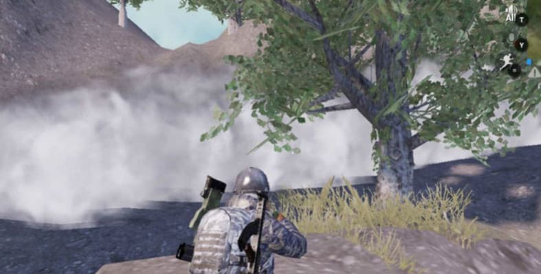 cara menggunakan smoke granade di pubg