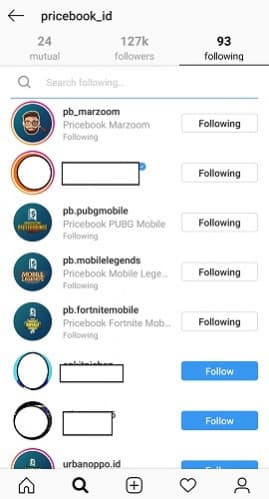follower following