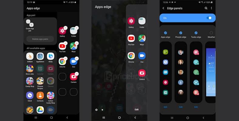 apps edge galaxy a50s