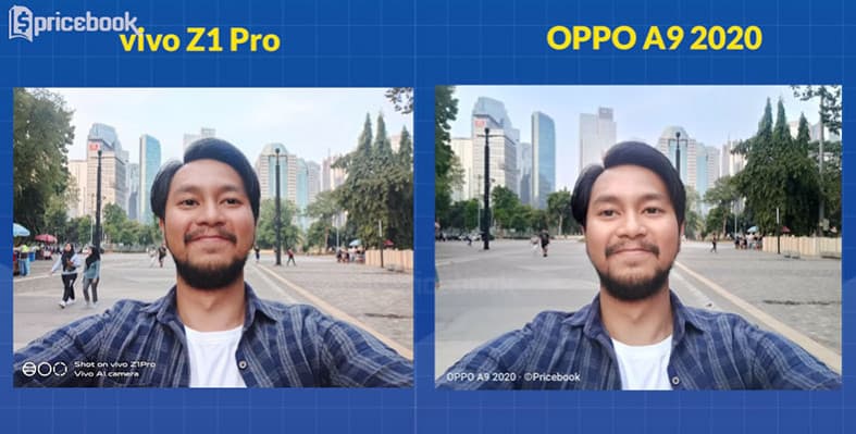 hasil foto vivo z1 pro vs oppo a9 2020