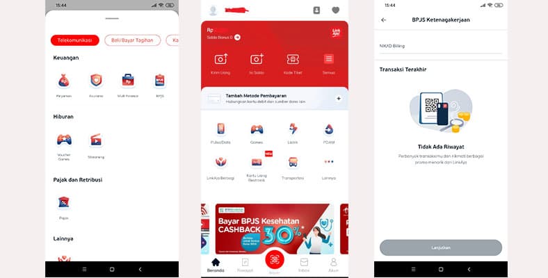 Bayar BPJAMSOSTEK di Aplikasi LinkAja