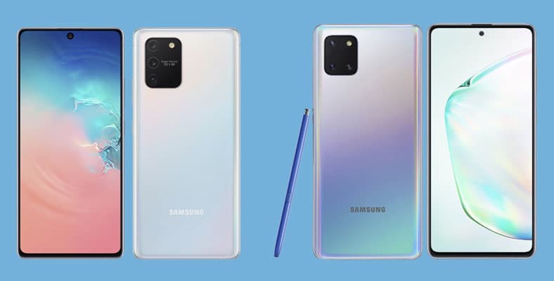 Samsung Galaxy S10 Lite dan Note10 Lite