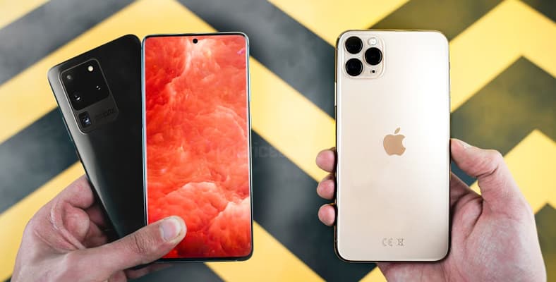 samsung galaxy s20 ultra vs iphone 11 pro max