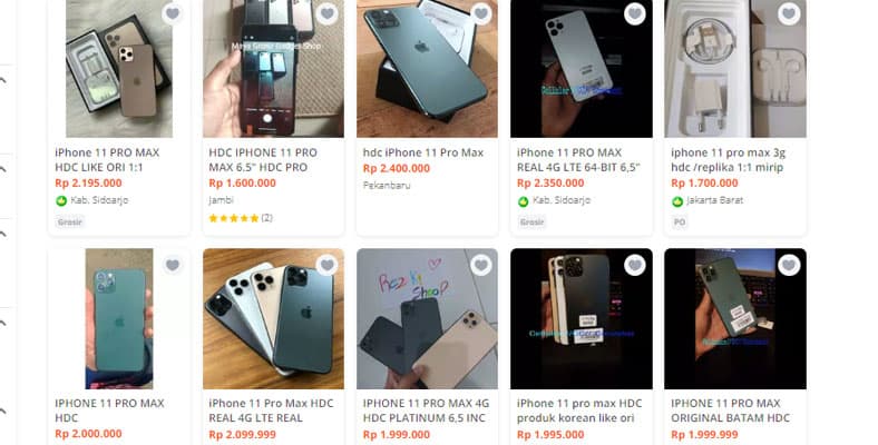 harga iphone 11 Pro max hdc