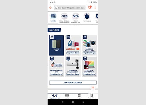 Perhatikan Event Kalender Promo