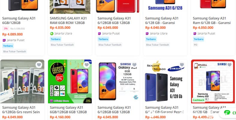 samsung galaxy a31