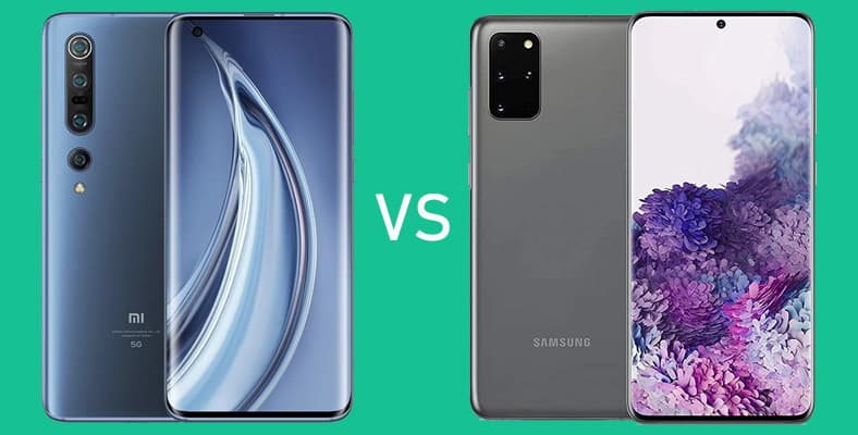 xiaomi mi 10 pro vs samsung galaxy s20 plus