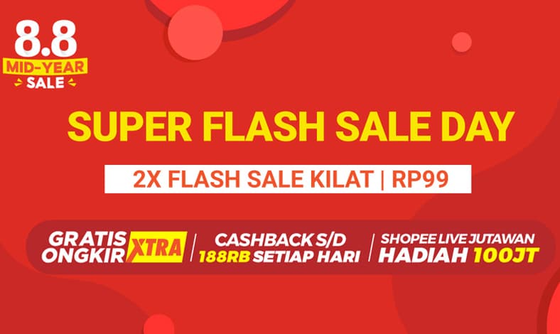 Shopee Hadirkan 8.8 Mid Year Sale dengan Promo Menarik