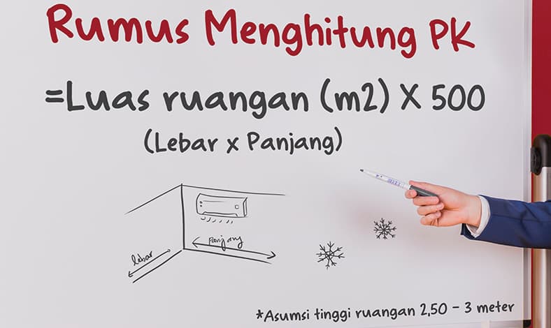 cara menghitung PK AC sesuai luas ruangan
