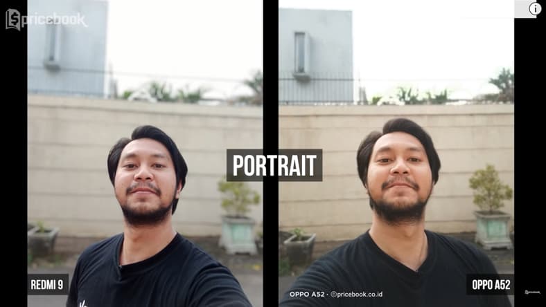 camera test redmi 9 oppo a52