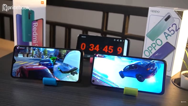 battery test redmi 9 oppo a52