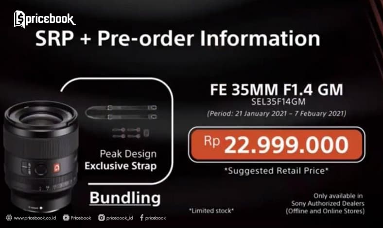 harga sony FE 35mm F1.4 GM