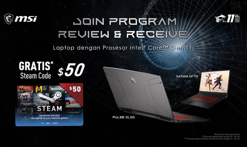 Pre Order Laptop Gaming Terbaru MSI