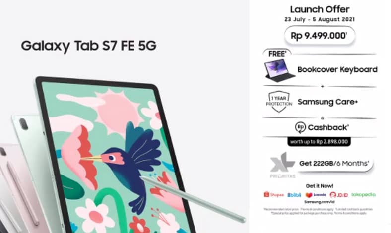 Harga samsung galaxy tab s7 fe 5g