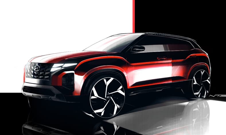 Sketsa Desain Hyundai CRETA