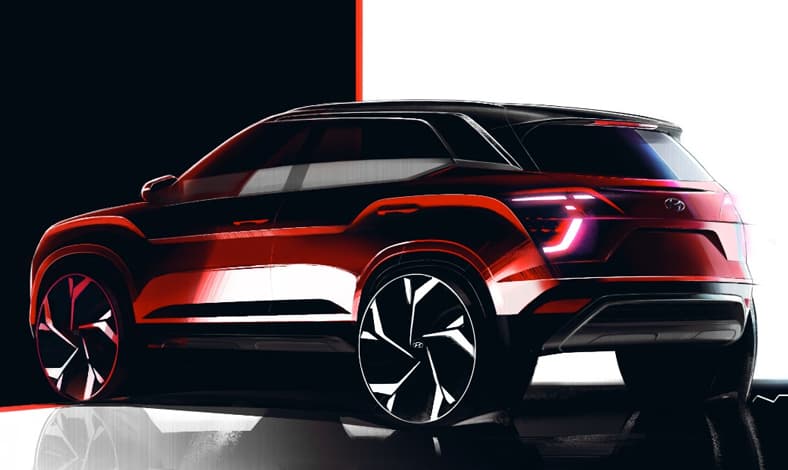 Sketsa Desain Hyundai CRETA eksterior