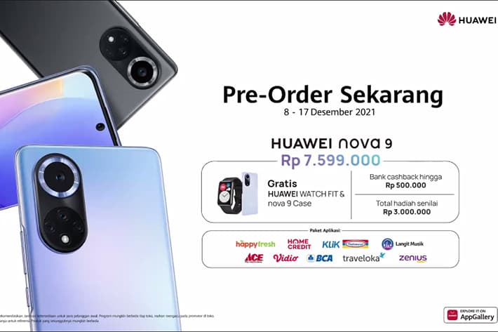 harga huawei nova 9