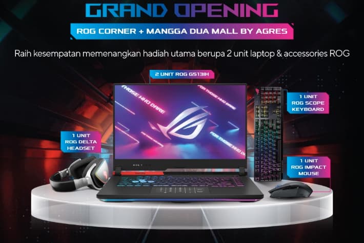 ASUS Resmikan ROG Corner Plus, Bisa Jajal Laptop ROG Terbaru