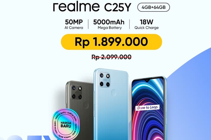 realme C25Y Turun Harga