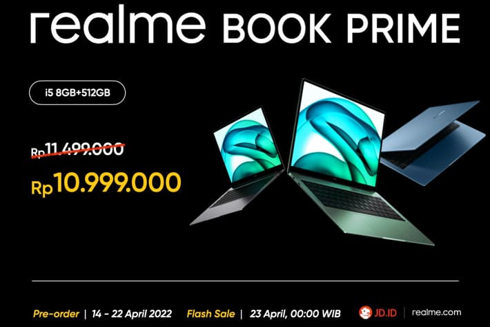 Resmi Rilis, Segini Harga realme Book Prime di Indonesia