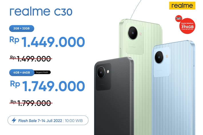 realme C30 DIrilis dengan Baterai Besar, Harga 1 Jutaan