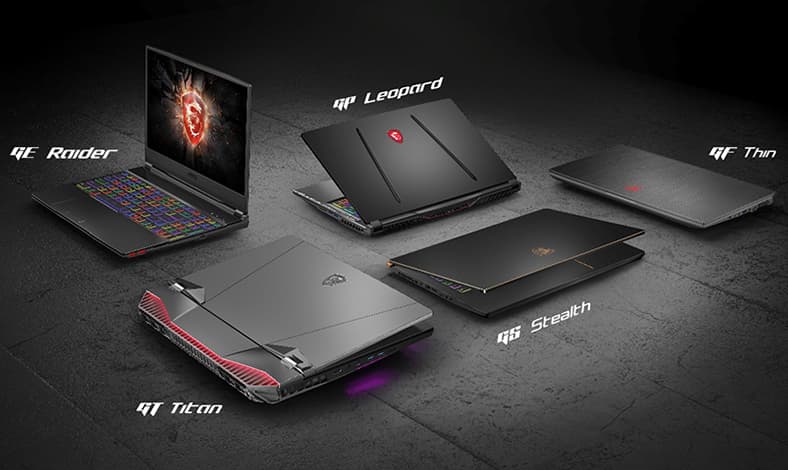 Laptop MSI dengan NVIDIA GeForce RTX 40