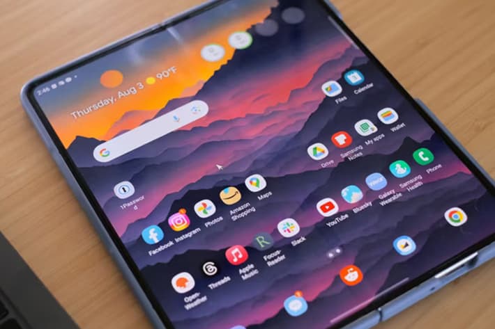 drag and drop galaxy z fold5