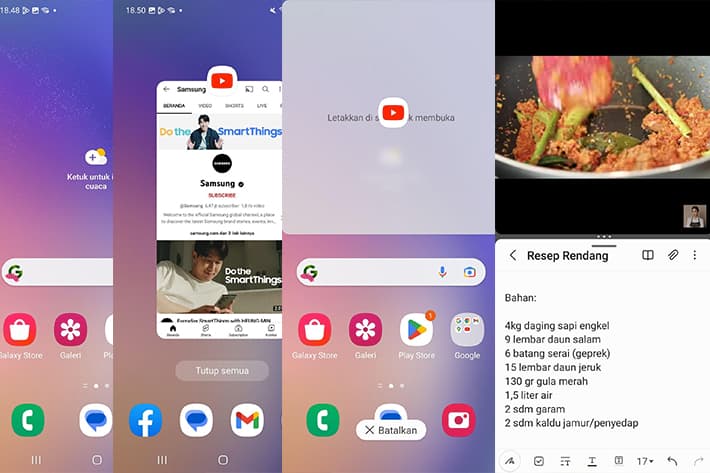 Multitasking Galaxy A54 5G