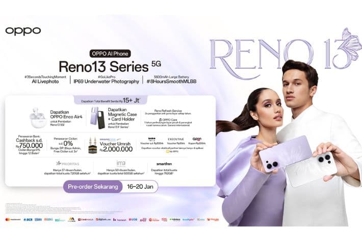 Trendy AI Phone Oppo Reno13 Kini Hadir di Indonesia-6