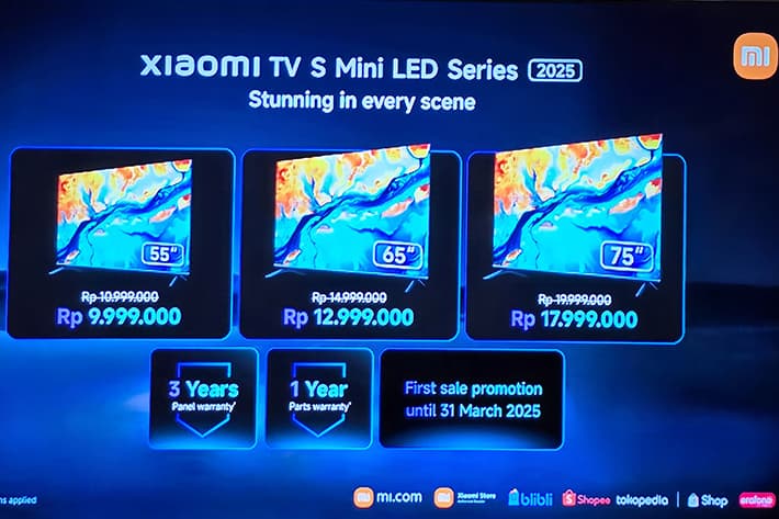 Harga Xiaomi TV S Mini LED
