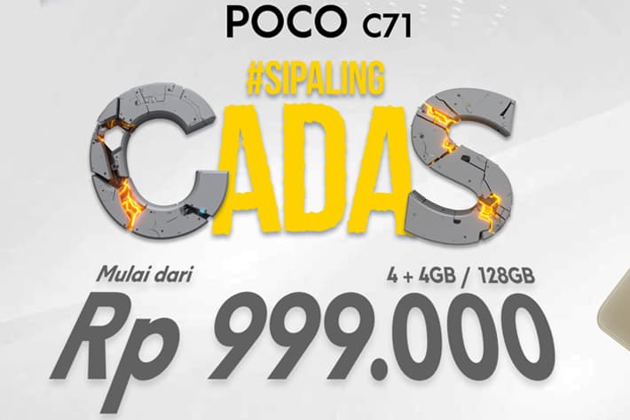 POCO C71 Sudah Tersedia, Harga First Sale Rp 999.000