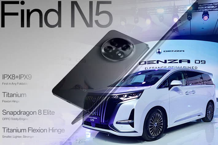 OPPO Find N5 dan BYD Denza Inden