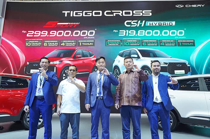 Chery Luncurkan TIGGO Cross CSH Hybrid dan Sport 1.5T di GIIAS 2025