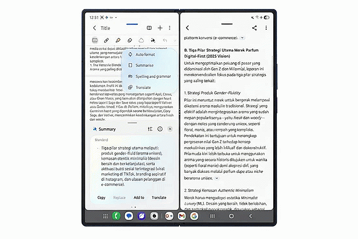Galaxy Z Fold7 dan Gemini AI Sebagai Pusat Kerja Mobile Anda, Senjata Baru Online Seller!