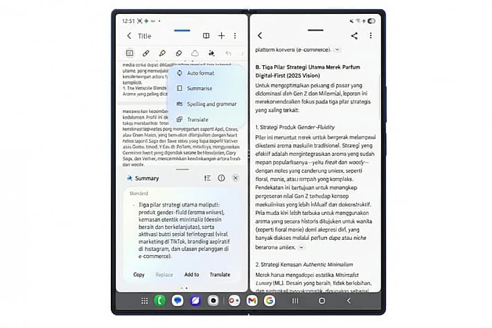 Galaxy Z Fold7 dengan Gemini AI, Rahasia Kerja Cepat Pebisnis!