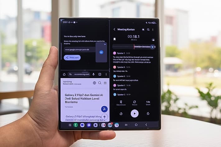 Galaxy Z Fold7 Jadi Andalan Remote Worker dengan Gemini AI