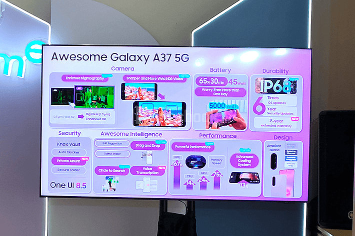 Fitur dan kamera galaxy a37 5g